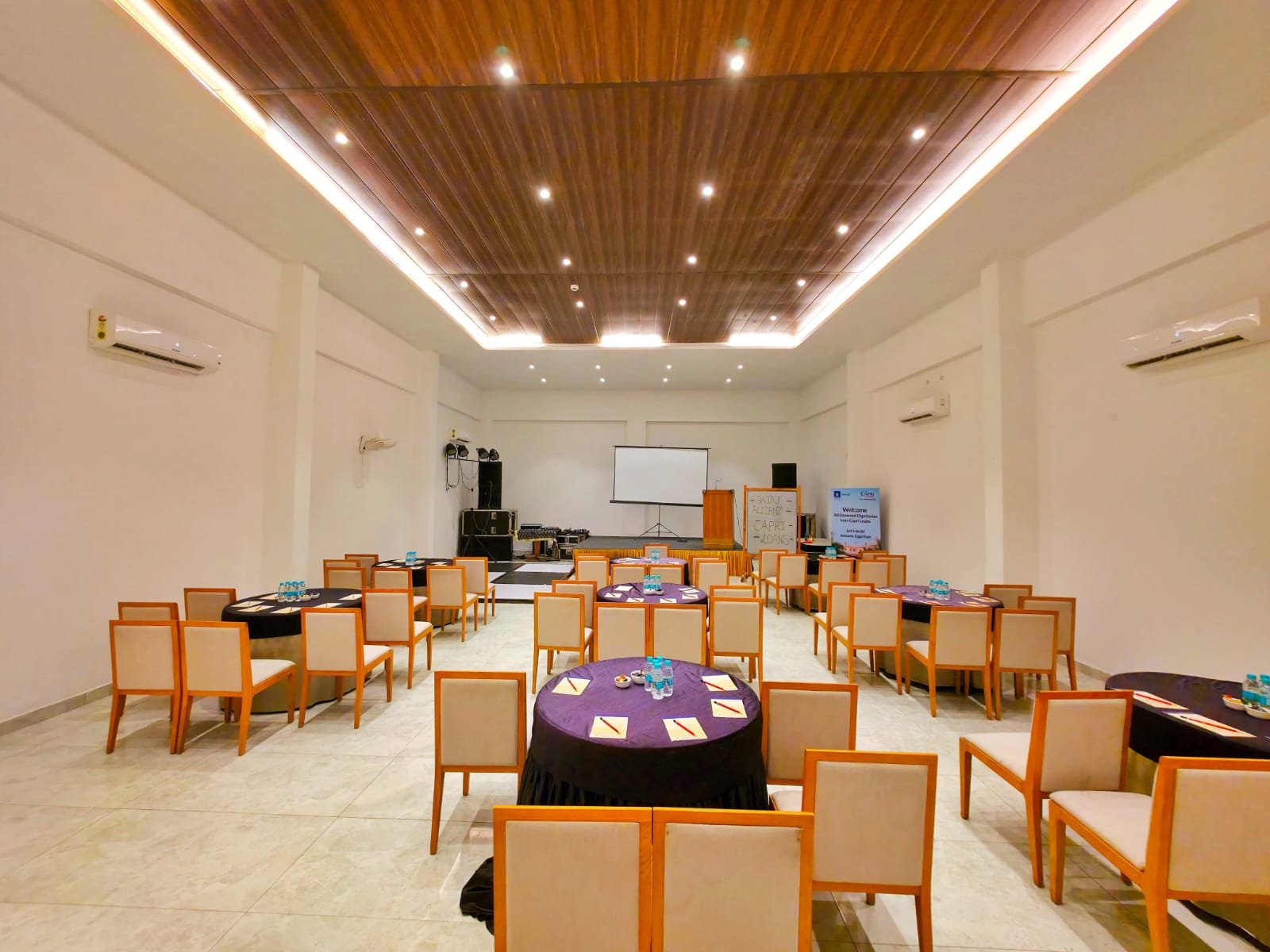 Gala Dinner Setup at Corbett Bliss MICE Venue
